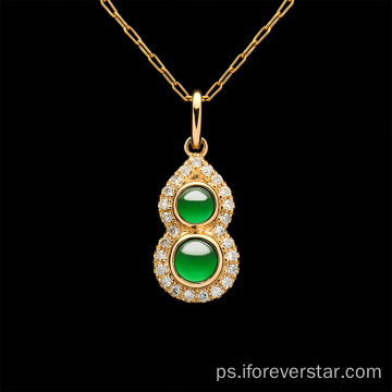 د لوړ کیفیت ګردې توکو جاوډ ډب سور ګا jewelry ه